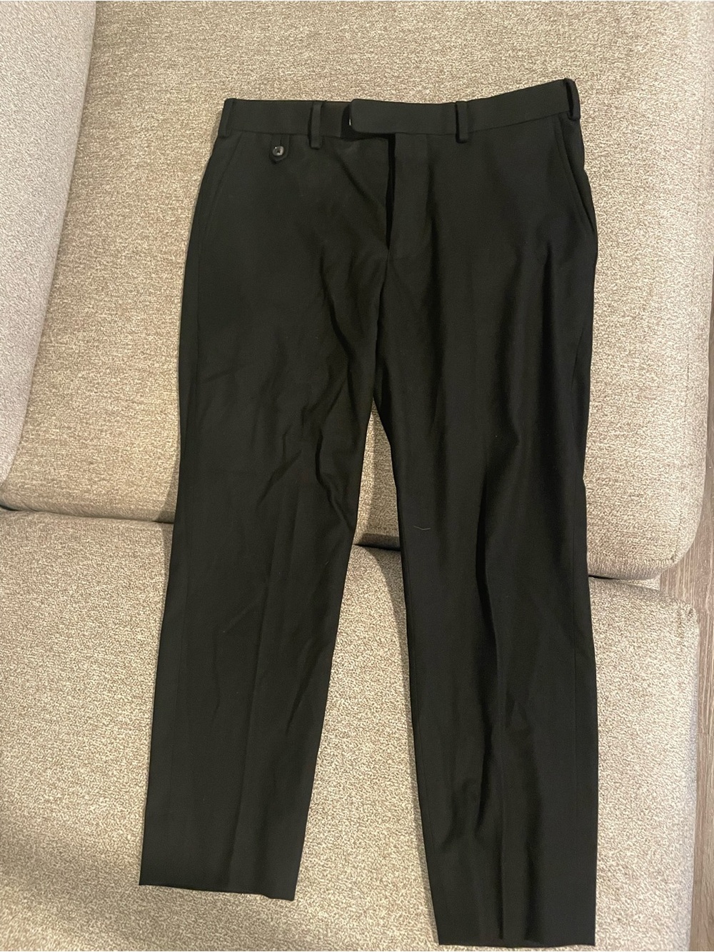 Murano Black Men's Dress Pants - Tailored Straight Leg